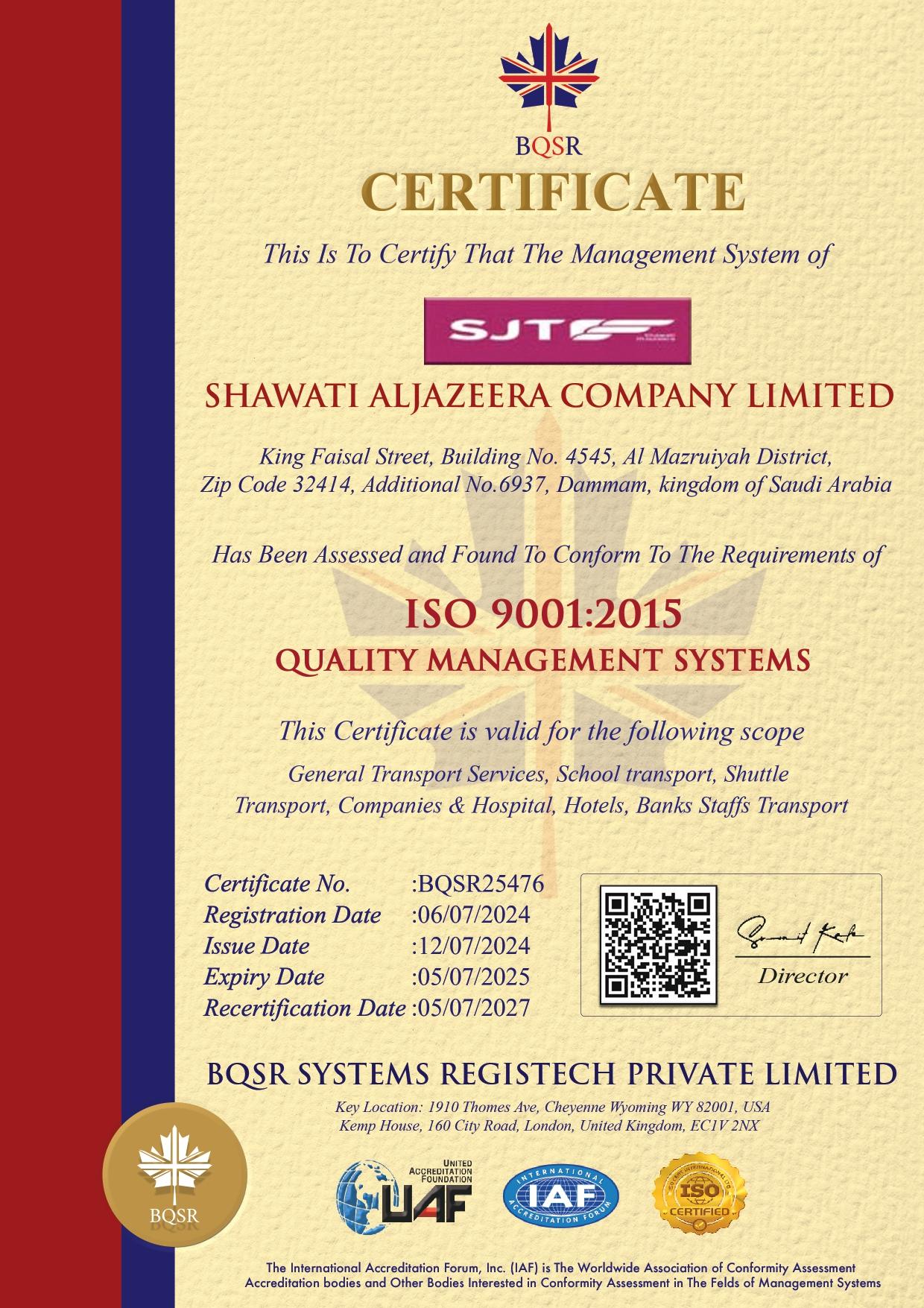 Our Certificates